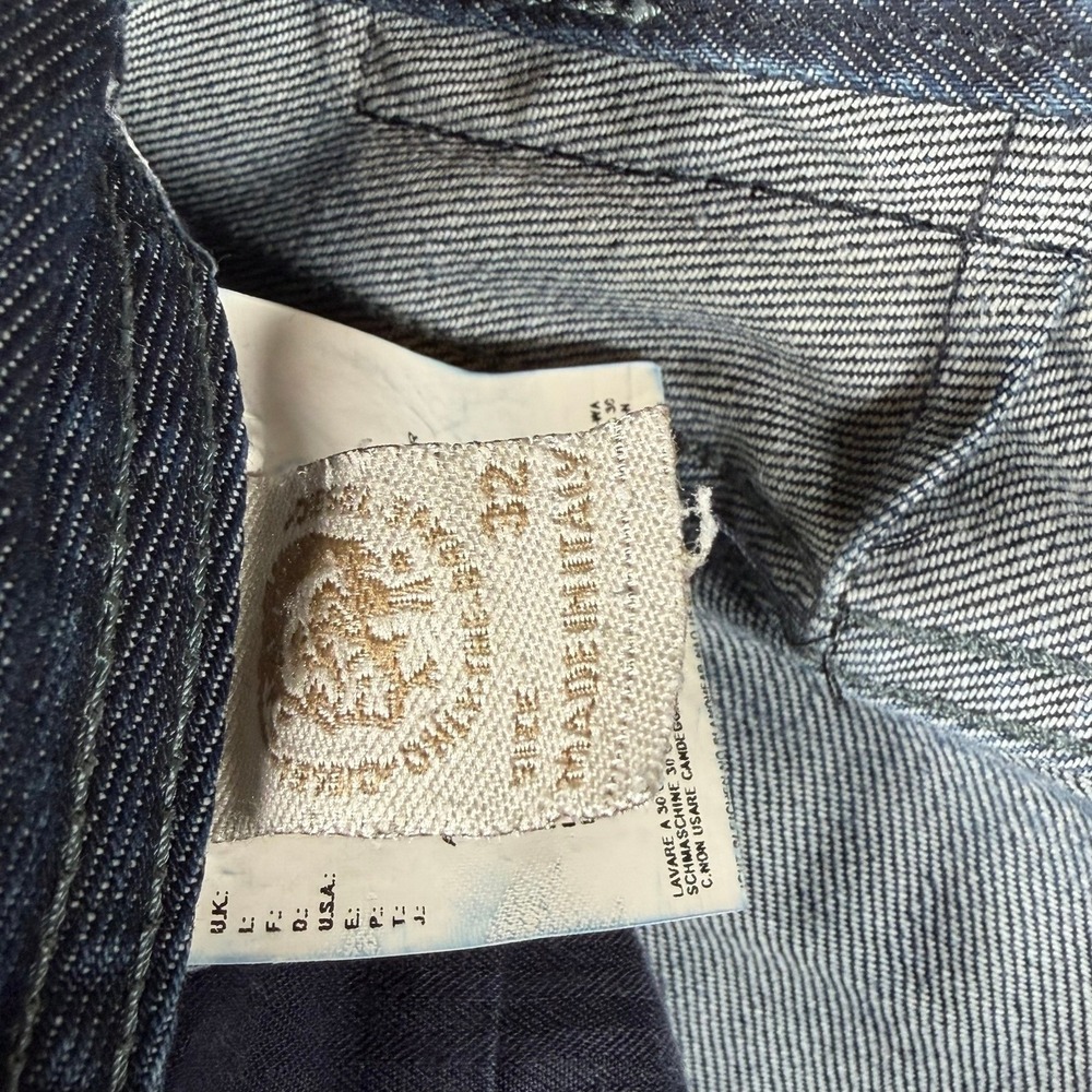 Diesel Zatiny Jeans '09 Men 32x32 Straight Dark Wash Y2K Low Rise Made in Italy - Picture 6 of 13